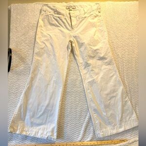Old Navy White Mid Rise Pants Wide Leg Size 18 Casual Or Dressy